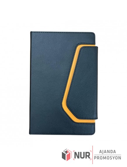 Sert Kapaklı Termo Deri Tarihsiz Defter 